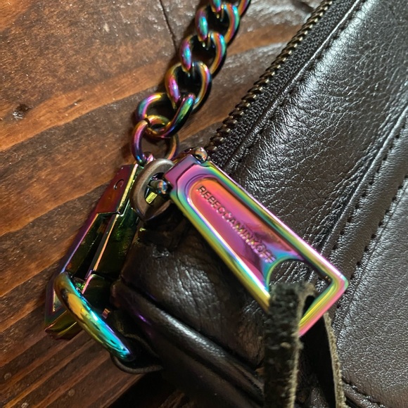 Rebecca Minkoff Rare Mini MAC Oil Slick HTF - Picture 5 of 5